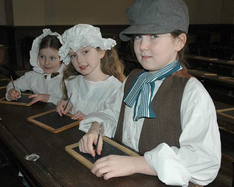 Immerse yourself in an authentic victorian school lesson