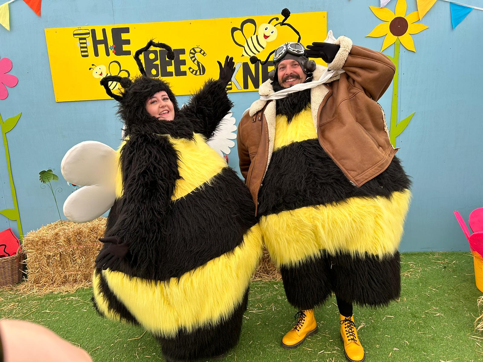 Two characters from The Bees Knees Show
