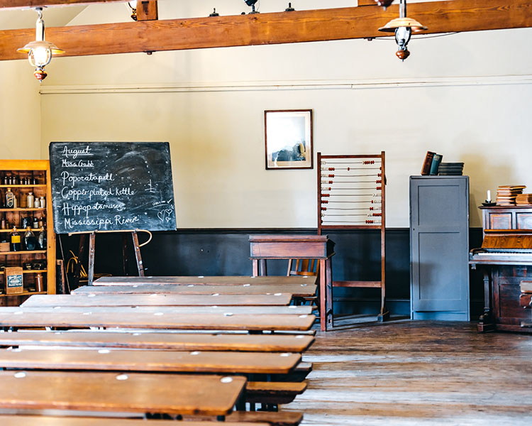 a victorian schoolroom