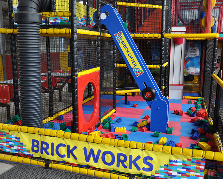 Soft play fun with brickworks at park hall